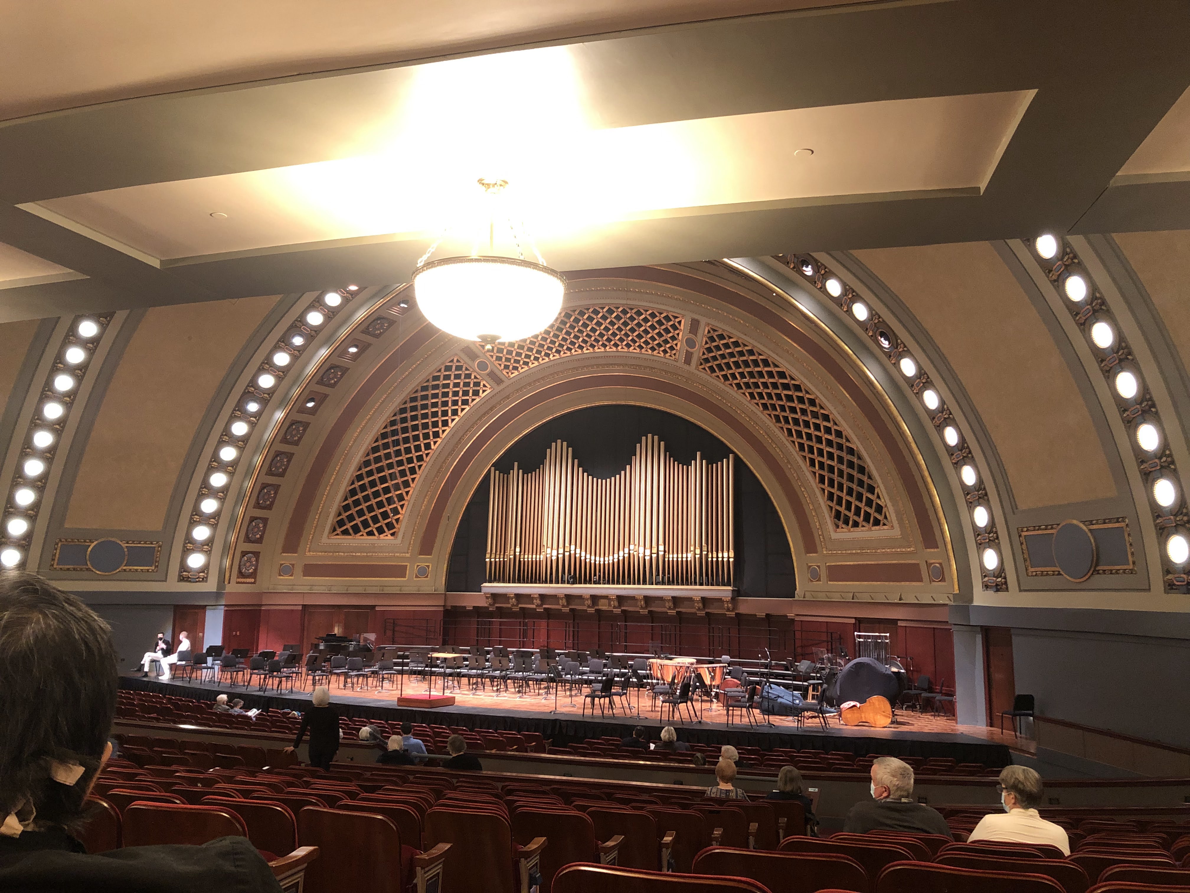 Inside of an auditorium